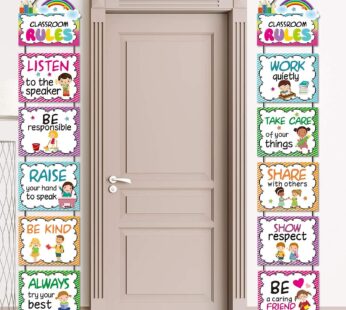 Classroom Rules Posters Classroom Bulletin Board Decorations Set for Kindergarten Preschoo