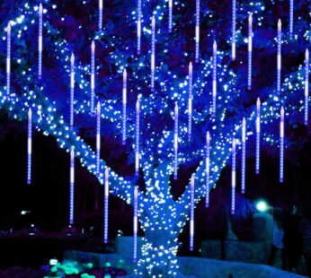 Twinkle Star Meteor Shower Rain Lights, 30cm 8 Tubes 288 LED Valentine Iciclelights Snow F