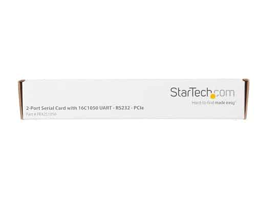 StarTech.com 2-Port PCI Express Serial Card with 16C1050 UART - RS232 Low Profile Serial C - Image 8