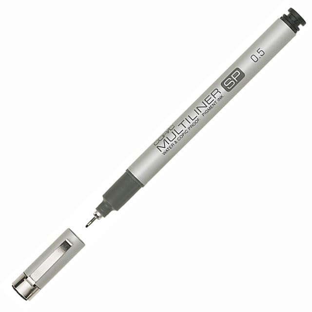 Copic Sketch Alcohol Marker 5 Colors + Multiliner SP Set, Sketching Grays - Image 6