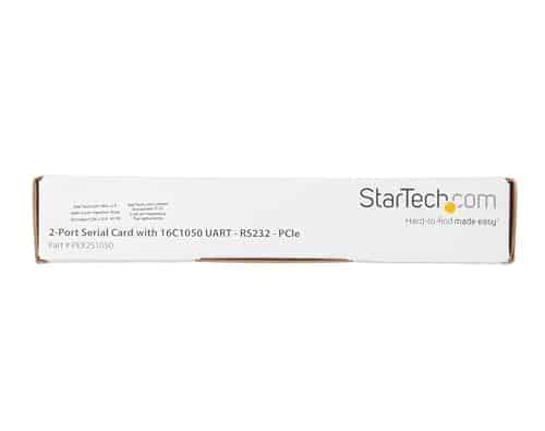 StarTech.com 2-Port PCI Express Serial Card with 16C1050 UART - RS232 Low Profile Serial C - Image 9