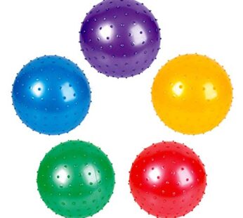 Rhode Island Novelty 7 Inch Knobby Balls Assorted Colors, 5 Pack