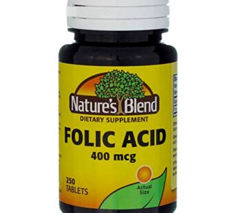 Nature’s Blend Folic Acid 400 mcg 400 mcg 250 Tabs