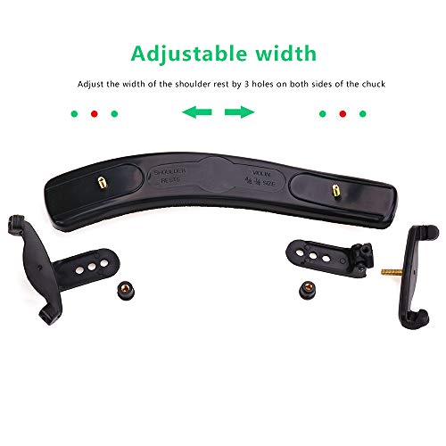 NANYI Violin Shoulder Rest for 3/4-4/4 size, Collapsible and Height Adjustable Feet, Violi - Image 4
