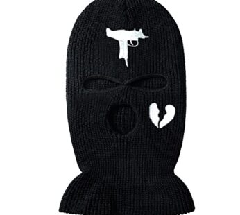 3 Hole Uzi Balaclava Knitted Full Face Cover Ski Mask Winter Windproof Neck Warmer Thermal