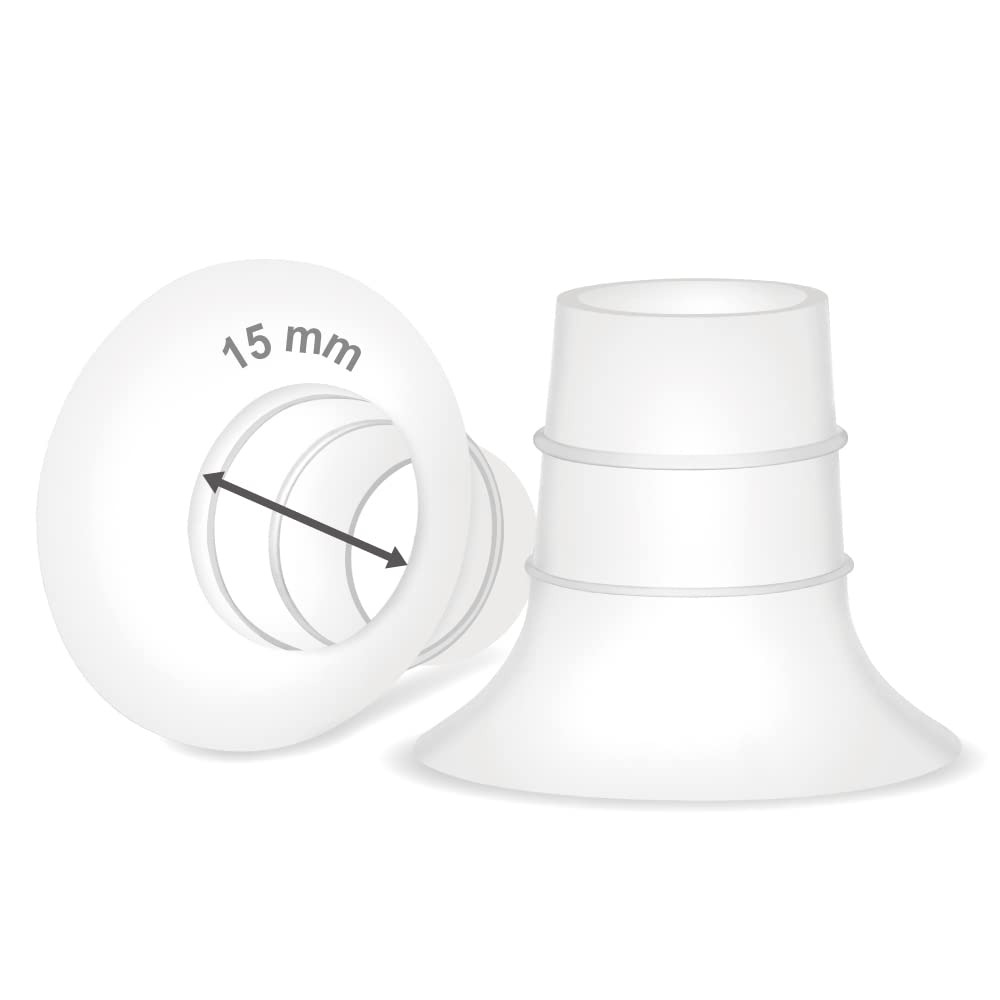 Maymom 15mm Flange Insert Compatible with Elvie Single/Double Electric, Elvie Stride Cup (
