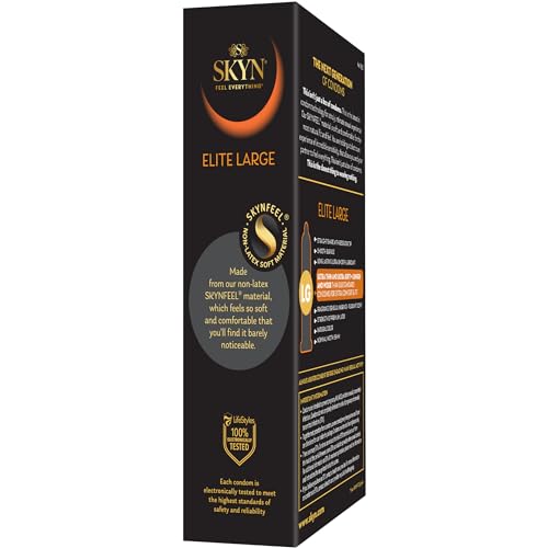 SKYN Elite Large Non-Latex Condoms, 12 Count - Image 3