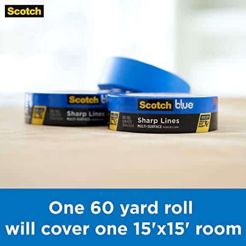 ScotchBlue Sharp Lines Multi-Surface Painter's Tape, 0.94 Inches x 60 Yards, Blue, Paint T - Image 10
