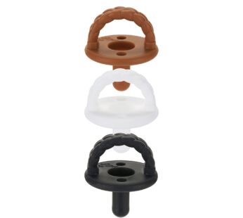 Itzy Ritzy Silicone Pacifiers for Newborn – Sweetie Soother Pacifiers Feature Collapsible
