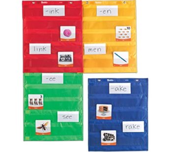 Learning Resources Magnetic Pocket Chart Squares – Set of 4, Classroom Pocket Charts, Clas