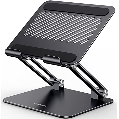 UGREEN Tablet Stand Holder for Desk Dual Rod Support Aluminum Tablet Holder Adjustable Mul