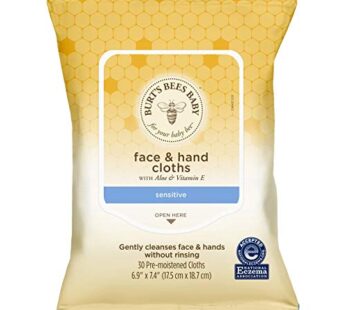 Burt’s Bees Baby Chlorine-Free Wipes for Sensitive Skin- 30 Count