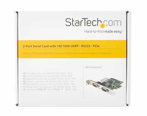 StarTech.com 2-Port PCI Express Serial Card with 16C1050 UART - RS232 Low Profile Serial C - Image 7