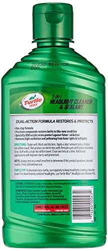 Turtle Wax T-43 (2-in-1) Headlight Cleaner and Sealant - 9 oz. , Green - Image 2