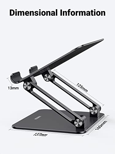 UGREEN Tablet Stand Holder for Desk Dual Rod Support Aluminum Tablet Holder Adjustable Mul - Image 7