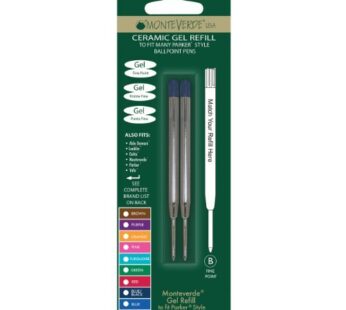 Monteverde Capless Ceramic Gel Refill for Parker Pens, Blue (P442Bu)