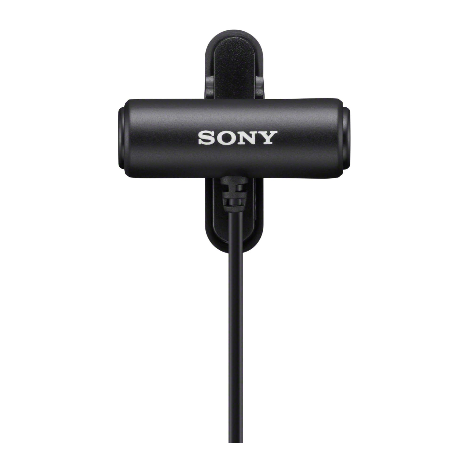 Sony Compact Stereo Lavalier Microphone ECMLV1,Black, Small - Image 4