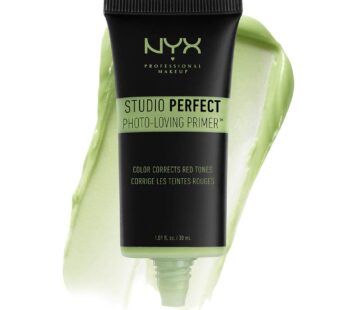 NYX PROFESSIONAL MAKEUP Studio Perfect Primer, Vegan Face Primer – Green (Color-Correcting