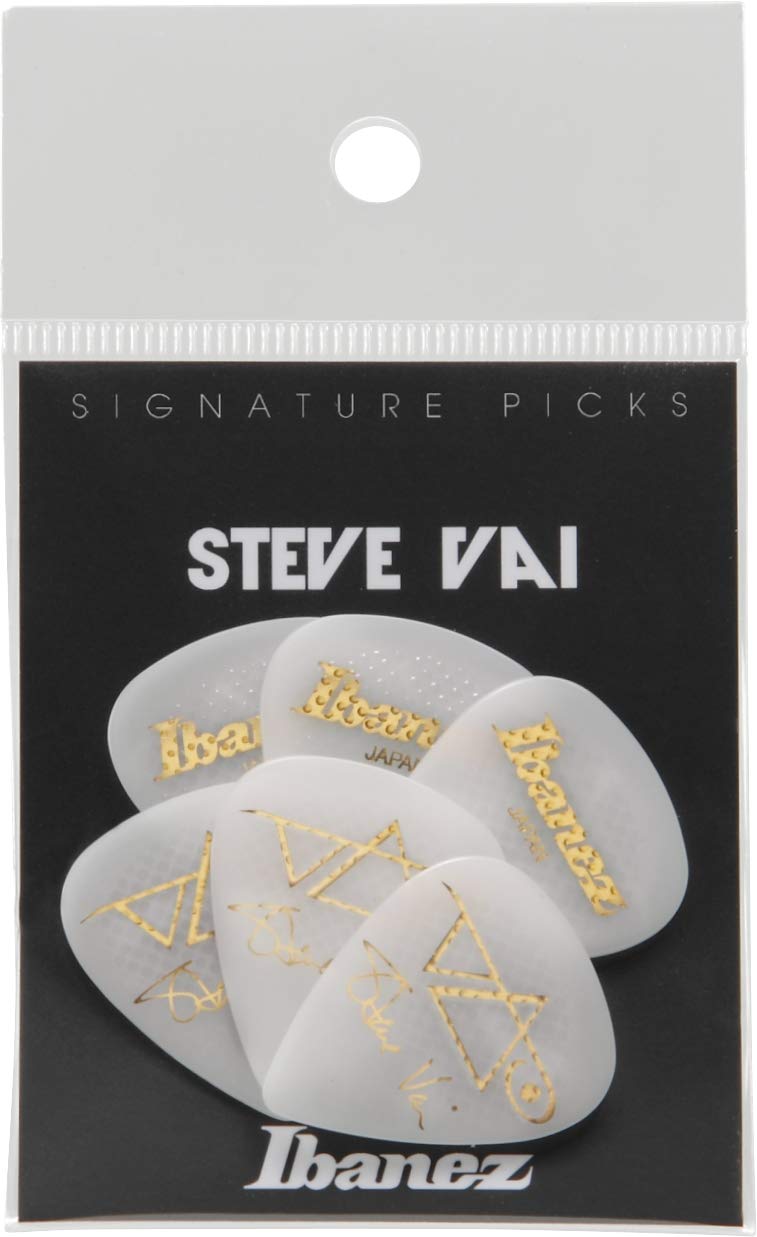 Ibanez B1000SVRWH Steve Vai Signature Picks 6 Pack, White - Image 4