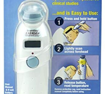 Exergen Temporal Scan Forehead Artery Baby Thermometer Tat-2000c Scanner, Digital