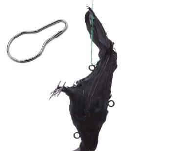 Mootikar Get Rid of Crows,Realistic Hanging Dead Crows Decoy Lifesize Extra Large Black Fe