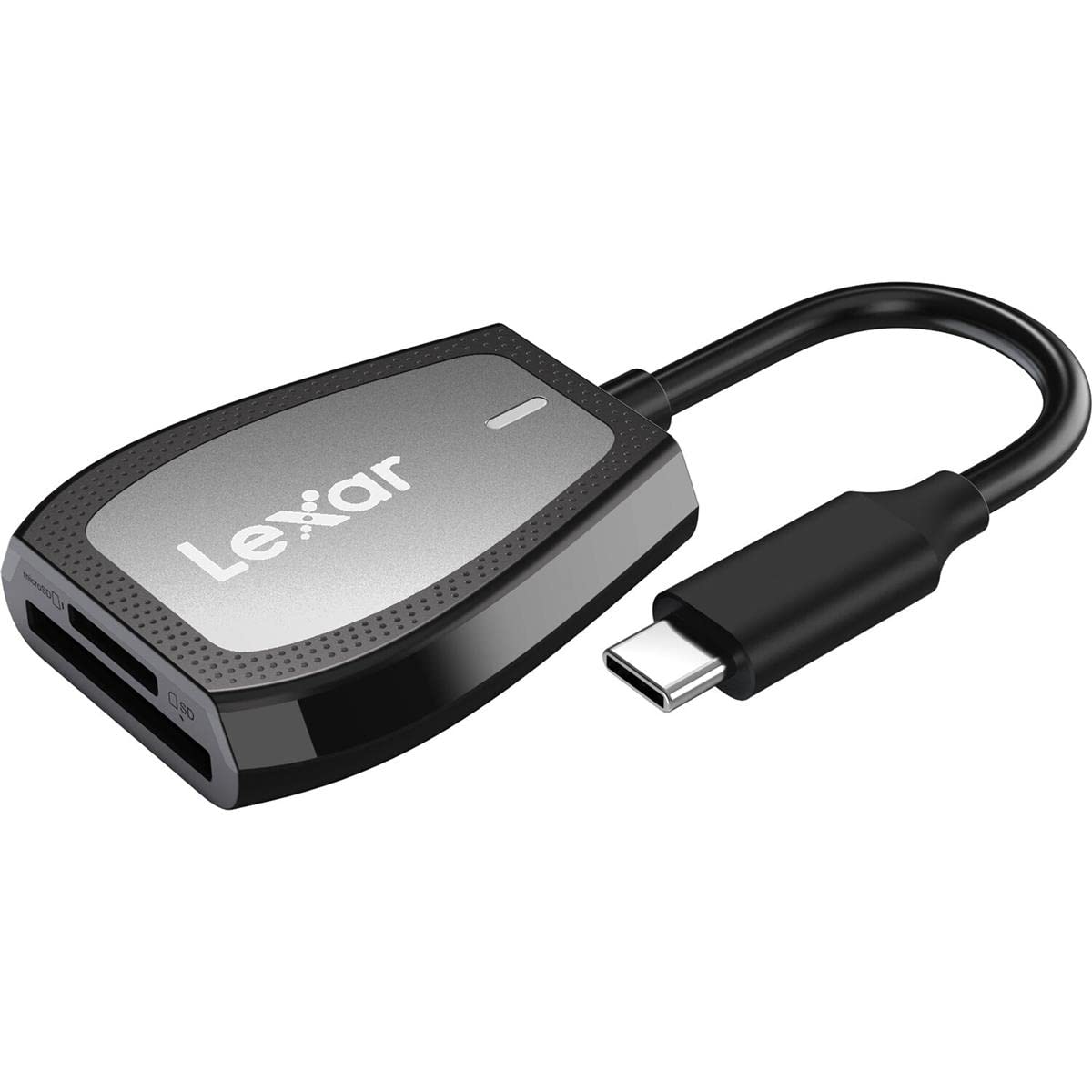 Lexar Professional USB 3.2 Type-C Dual-Slot Reader, Supports SD and microSD UHS-II Cards,