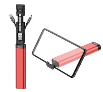 fonefunshop Budi 9-in-1 Essential Travel Charging & Data Sync Cable Stick – Red
