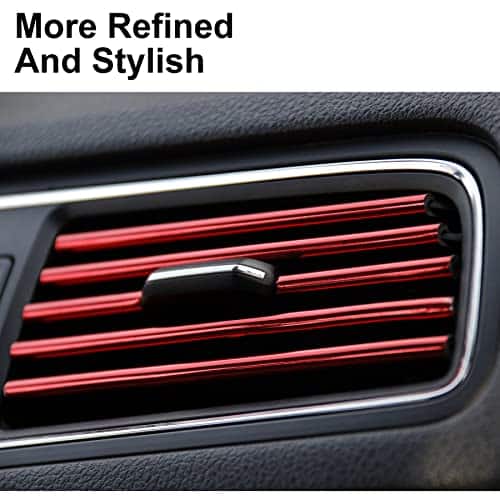 SINGARO 20 Pieces Car Air Conditioner Air Outlet Decorative Strips, Bendable DIY, Universa - Image 7