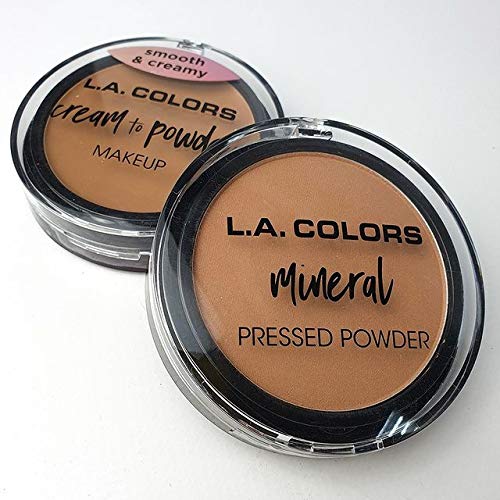 L.A. COLORS Mineral Pressed Powder, Soft Honey, CMP374 - Image 9