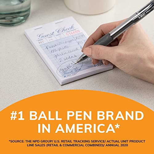 BIC Glide Bold Black Ballpoint Pens, Bold Point (1.6mm), 12-Count Pack, Retractable Ballpo - Image 4