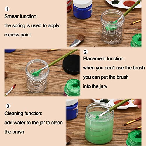 Brush Cleaning Tank with Aluminum Coil 2 Pieces Paint Brush Cleaner Paint Brush Holder wit - Image 6