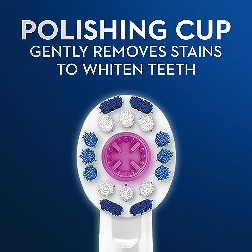 Oral-B Replacement Brush Head for 3D Electric Toothbrush, White, Pack of 6 - Image 4