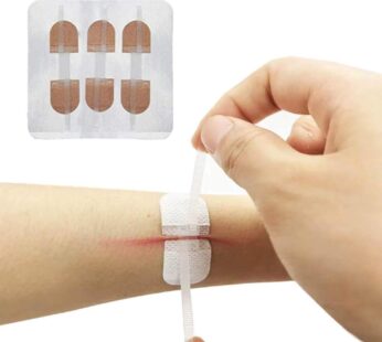 Emergency Wound Closures Adhesive Bandages, Zip Stitch Stickers for Camping, Survival & Ho