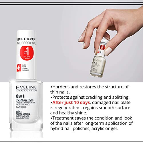 Eveline Cosmetics Total Action 8 In 1 Intensive Nail Treatment and Conditioner - Image 4