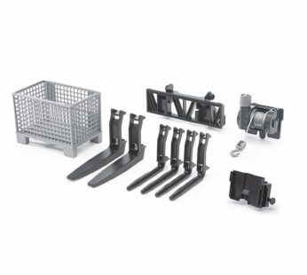 Bruder Toys – Construction Realistic Attachments and Accessories for Frontloader Vehicle I
