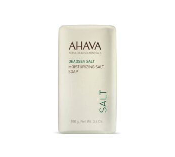 AHAVA Moisturizing Dead Sea Salt Soap – Face & Body Cleansing Bar to Moisture the Skin, En