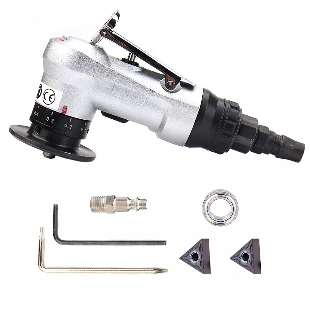 SI FANG Mini Pneumatic Chamfering Machine, Air Chamfer Tool for Chamfering Metal Round Cor