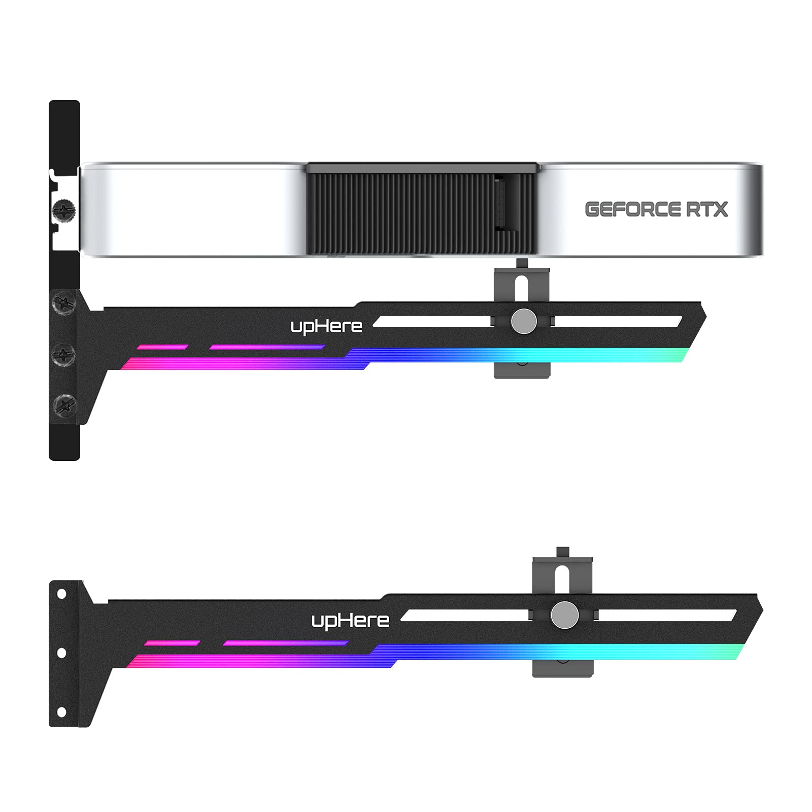 upHere 5V 3PIN Addressable RGB Graphics Card GPU Brace Support Video Card Sag Holder,Built
