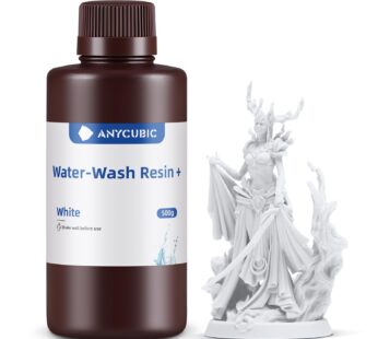 ANYCUBIC Water Washable 3D Printer Resin, 405nm High Precision UV-Curing 3D Resin, Low Shr