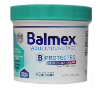 Balmex Adult Care Rash Cream 11.3% Zinc Oxide 12 Ounce
