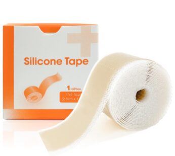 Silicone Scar Sheets (1″ x 60″Roll), Soft Silicone Scar Tape for Scars Removal, Reusable E