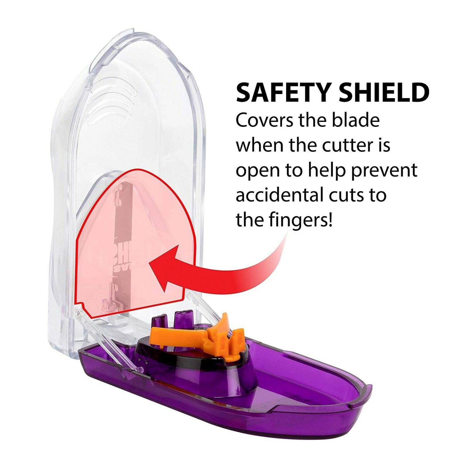 EZY DOSE Pill Cutter with Safety Shield and Magnifier, Daily Usage, Safely Cut Pills and V - Image 2