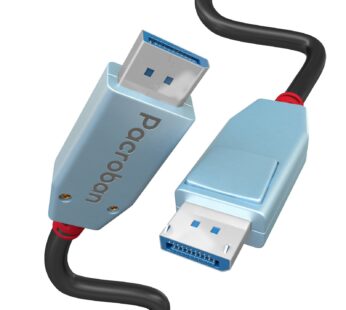 Pacroban 16K DisplayPort to DP 2.0 Cable (10ft) 80Gbps with Latches, 16K 60Hz, 8K 120Hz, 4