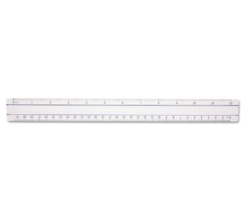 Westcott 15571 Clear Data Processing Magnifying Ruler, 12 Inch