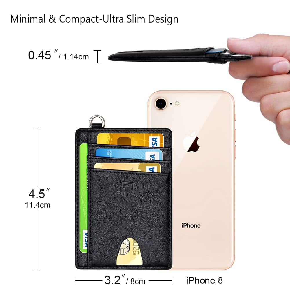 FurArt Slim Minimalist Wallet, Front Pocket Wallets, RFID Blocking, Credit Card Holder for - Image 7
