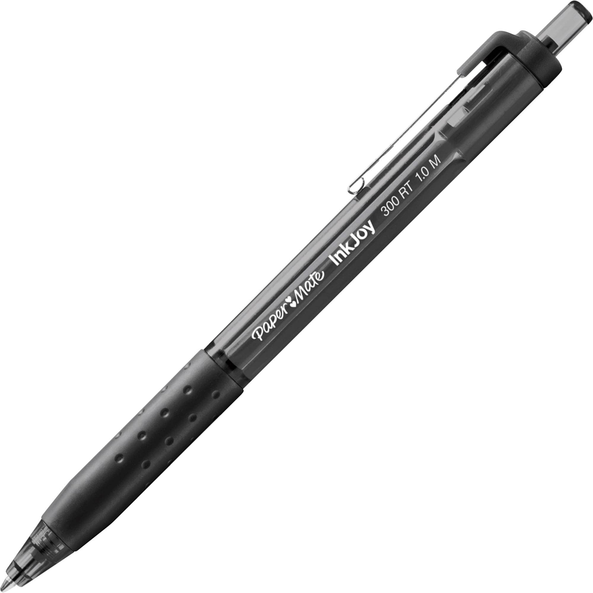 Paper Mate InkJoy 300RT Retractable Ballpoint Pens, Medium Point, Black, Box of 12 - Image 6