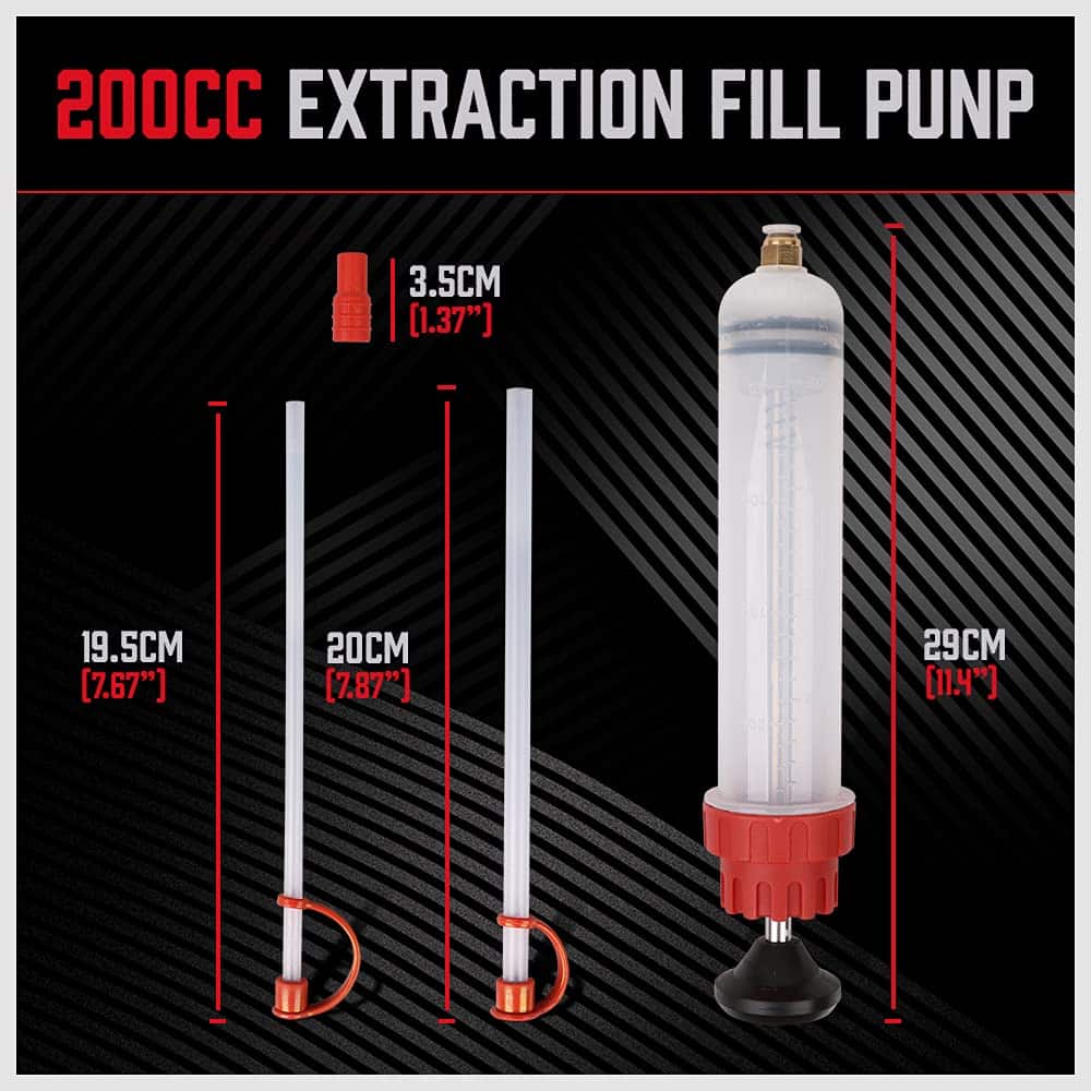 SEDY Fluid Extractor - 200cc Multi-Purpose Syringe, Oil Suction Pump, Manual Extraction an - Image 2