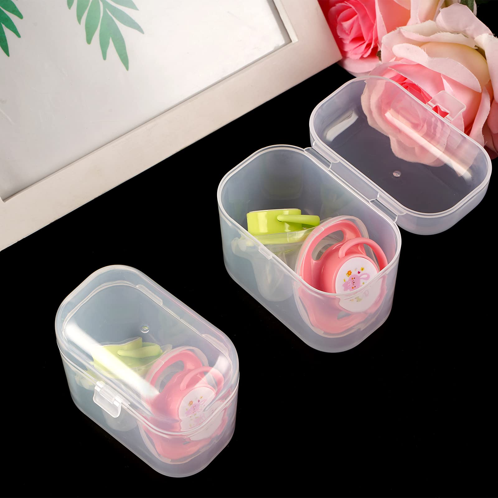 Accmor Pacifier Container Can Storage 2 Pacifiers, Baby Pacifier Holder Case for Travel, B - Image 3