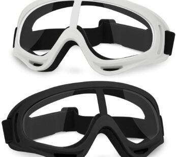 YSCare 2 Pack Protective Goggles,Safety Glasses Eyewear,Protective Eyewear with Clear Lens
