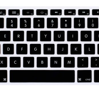 HRH English Silicone Keyboard Cover Skin for MacBook Air 13,for MacBook Pro 13/15/17 (with